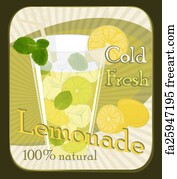 Free Art Print Of Poster Fresh Lemonade Poster With Lemonade Elements