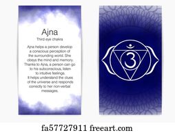 Free Art Print Of The Third Eye Chakra Vector Illustration Ajna Chakra