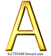 Free art print of J golden letter 3d illustration | FreeArt | fa36794879