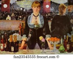 Uk Art Print - A Bar At The Folies-Bergère