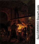 Shop Art Print - A Blacksmith's Shop