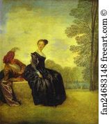 1718 Art Print - A Capricious Woman