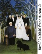 Wedding Art Print - A Country Wedding. / Une Noce A La Campagne