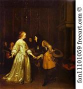The Dancing Couple Art Print - A Dancing Couple
