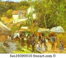 Fair Art Print - A Fair At The Hermitage Near Pontoise