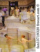 Sir Lawrence Alma Tadema Art Print - A Favourite Custom