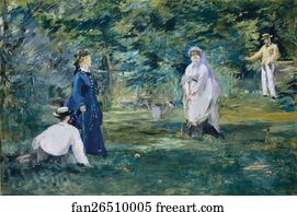 Croquet Art Print - A Game Of Croquet