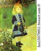 Girl Art Print - A Girl With A Watering-Can