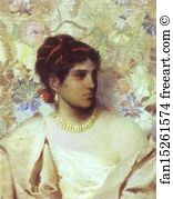 1877 Oil On Canvas The Lvov Picture Gallery Art Print - A Greek Woman