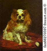 1866 Oil On Canvas The National Gallery Of Art Art Print - A King Charles Spaniel