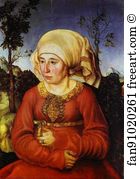 Professors Art Print - A Lady (The Wife Of Law Professor Johannes Reuss)