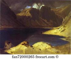 1833 Oil On Canvas Tate Gallery Art Print - A Lake Scene: Effect Of A Storm