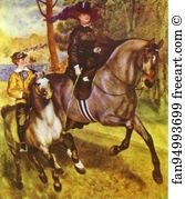 Riding Art Print - A Morning Ride In The Bois De Boulogne