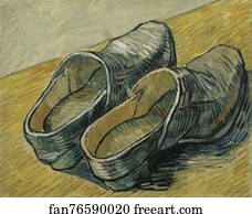 Pair Art Print - A Pair Of Leather Clogs