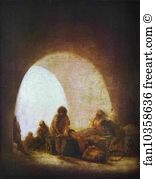 Prison Art Print - A Prison Scene