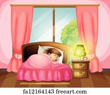 Free art print of Asian girl sleeping In hospital bed | FreeArt ...