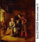 Maidens Art Print - A Soldier And A Maid