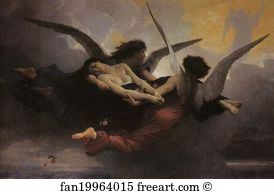 Heaven Art Print - A Soul Brought To Heaven