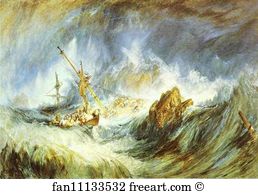 Shipwreck Art Print - A Storm (Shipwreck)