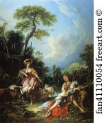 1749 Art Print - A Summer Pastoral