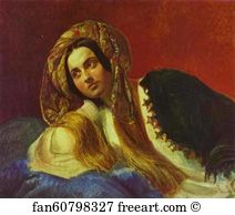 1837 1838 Art Print - A Turkish Girl