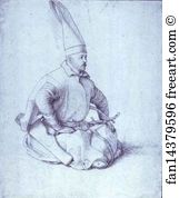 Turkish Art Print - A Turkish Janissary