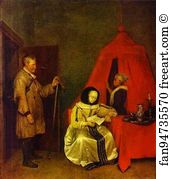 Village Art Print - A Village Postman