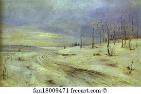 Belorussian Art Print - A Winter Road