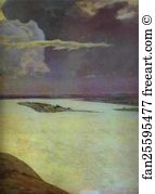 Above The Eternal Peace Detail Art Print - Above The Eternal Peace. Detail
