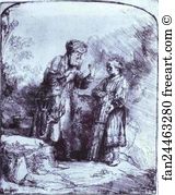 Console Art Print - Abraham And Isaac