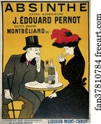 Figure Art Print - Absinthe J. Edouard Pernot