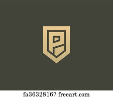 Free Art Print Of Abstract Shield Logo Design Template Premium