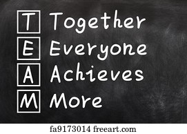 Free art print of Acronym of TEAM. Acronym of TEAM for Together ...