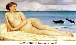 Nymph Art Print - Actaea, The Nymph Of The Shore