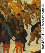 Transferred From Panel The Hermitage Art Print - Adoration Of The Magi. Detail