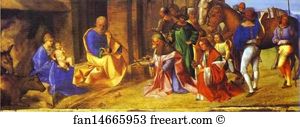 Giorgione Art Print - Adoration Of The Magi