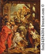 Koninklijk Art Print - Adoration Of The Magi
