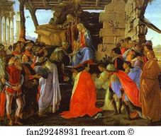 Botticelli Art Print - Adoration Of The Magi