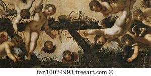 1583 Oil On Canvas 432 X 186 Cm Real Monasterio Art Print - Adoration Of The Shepherds. Detail