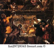 455 Art Print - Adoration Of The Shepherds. Detail