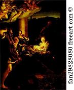 1522 Art Print - Adoration Of The Shepherds (The Holy Night)