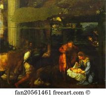 Shepherd Art Print - Adoration Of The Shepherds
