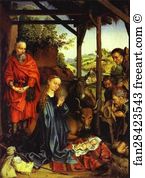 Techniques Art Print - Adoration Of The Shepherds