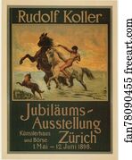 Artistique Art Print - Affiche Suisse Pour "jubiläums Ausstellung". Exposition D'un Jubilé Artistique À Zurich.