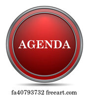 Free Art Print Of Agenda Icon Agenda Icon With Writing Pad On The Ground Freeart Fa