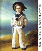 1846 Oil On Canvas Royal Collection Art Print - Albert Edward, Prince Of Wales