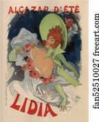 Jules Cheret Art Print - Alcazar D'été Lidia