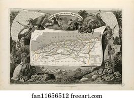Algérie Art Print - Algérie, Colonie Française (Région Du Sud)