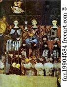 1338 40 Fresco Palazzo Publico Art Print - Allegory Of Good Government. Detail