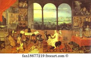 Allegory Art Print - Allegory Of Hearing